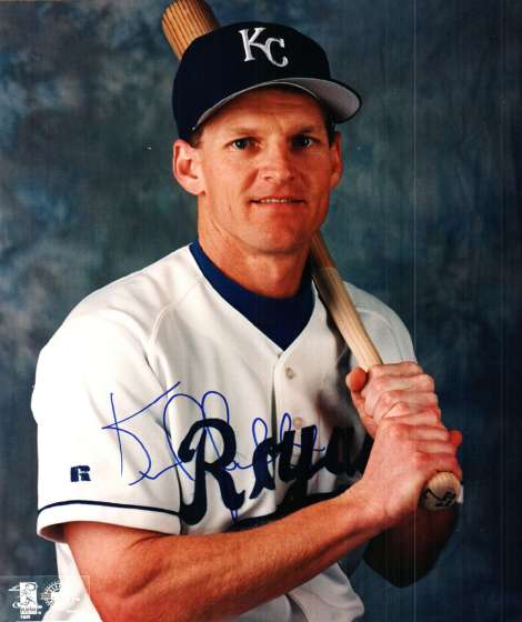 AUTOGRAPHED KEITH LOCKHART photo KC Royals