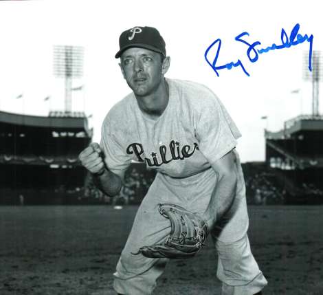 AUTOGRAPHED ROY SMALLEY photo  Philadelphia Phillies