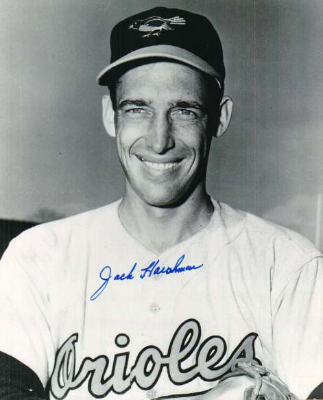 AUTOGRAPHED JACK HARSHMAN 8X10 Baltimore Orioles Photo