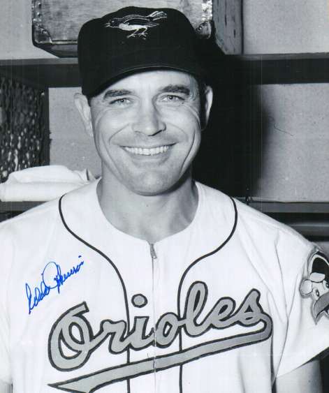 AUTOGRAPHED EDDIE ROBINSON photo  Baltimore Orioles
