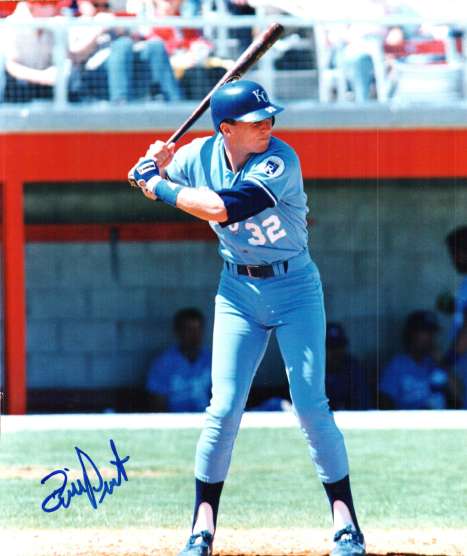 AUTOGRAPHED BILL PECOTA 8x10 Kansas City Royals Photo