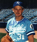 AUTOGRAPHED BRET SABERHAGEN 8X10 Kansas City Royals Photo