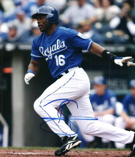 AUTOGRAPHED REGGIE SANDERS photo KC Royals