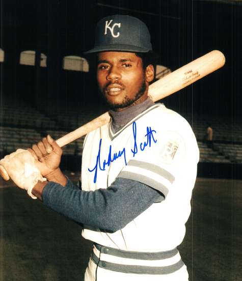 AUTOGRAPHED RODNEY SCOTT photo KC Royals