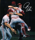 AUTOGRAPHED JOE OLIVER 8x10 Cincinnati Reds Photo