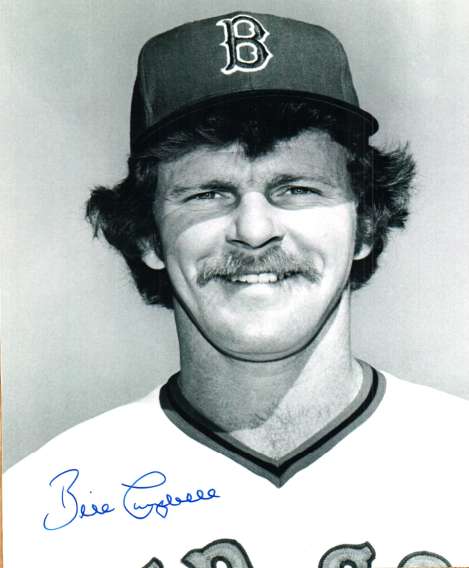 AUTOGRAPHED BILL CAMPBELL 8X10  Boston Red Sox photo