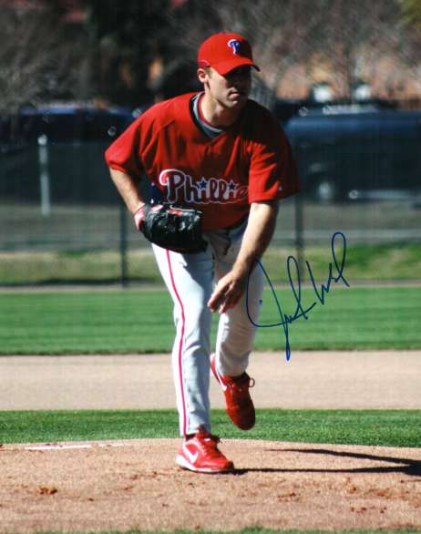 AUTOGRAPHED JOSH WOOD photo  Philadelphia Phillies