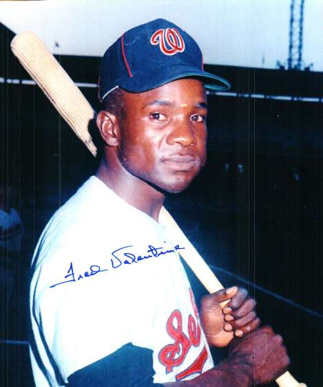 AUTOGRAPHED FRED VALENTINE 8X10 Washington Senators Photo