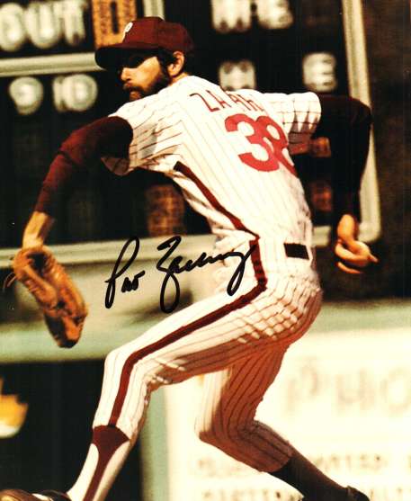 AUTOGRAPHED PAT ZACHRY photo  Philadelphia Phillies