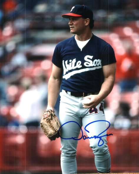AUTOGRAPHED  DAN PASQUA 8X10 Chicago White Sox Photo