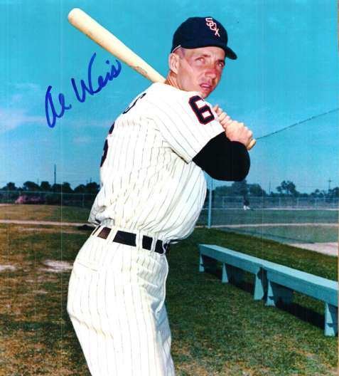 AUTOGRAPHED AL WEIS photo  Chicago White Sox