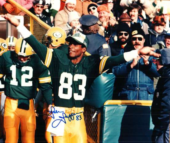 Autographed JOHN JEFFERSON 8X10 Green Bay Packers Photo