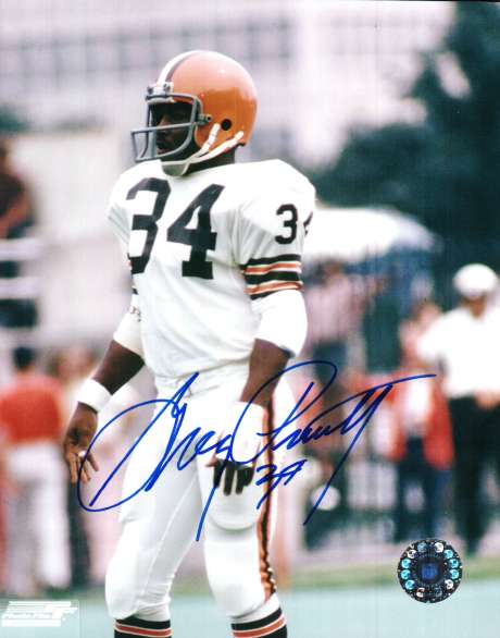 Autographed GREG PRUITT 8X10 Cleveland Browns Photo