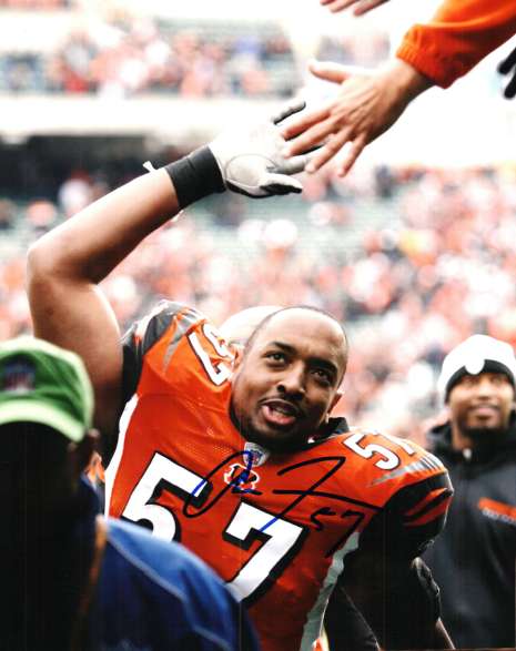 Autographed ANDRE FRAZIER Photo - Cincinnati Bengals