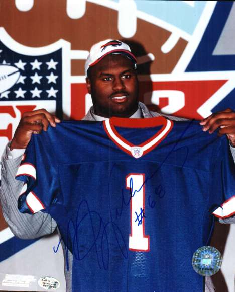 Autographed MIKE WILLIAMS-   Buffalo Bills Photo