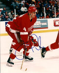Autographed JAMIE PUSHER Detroit Red Wings Photo