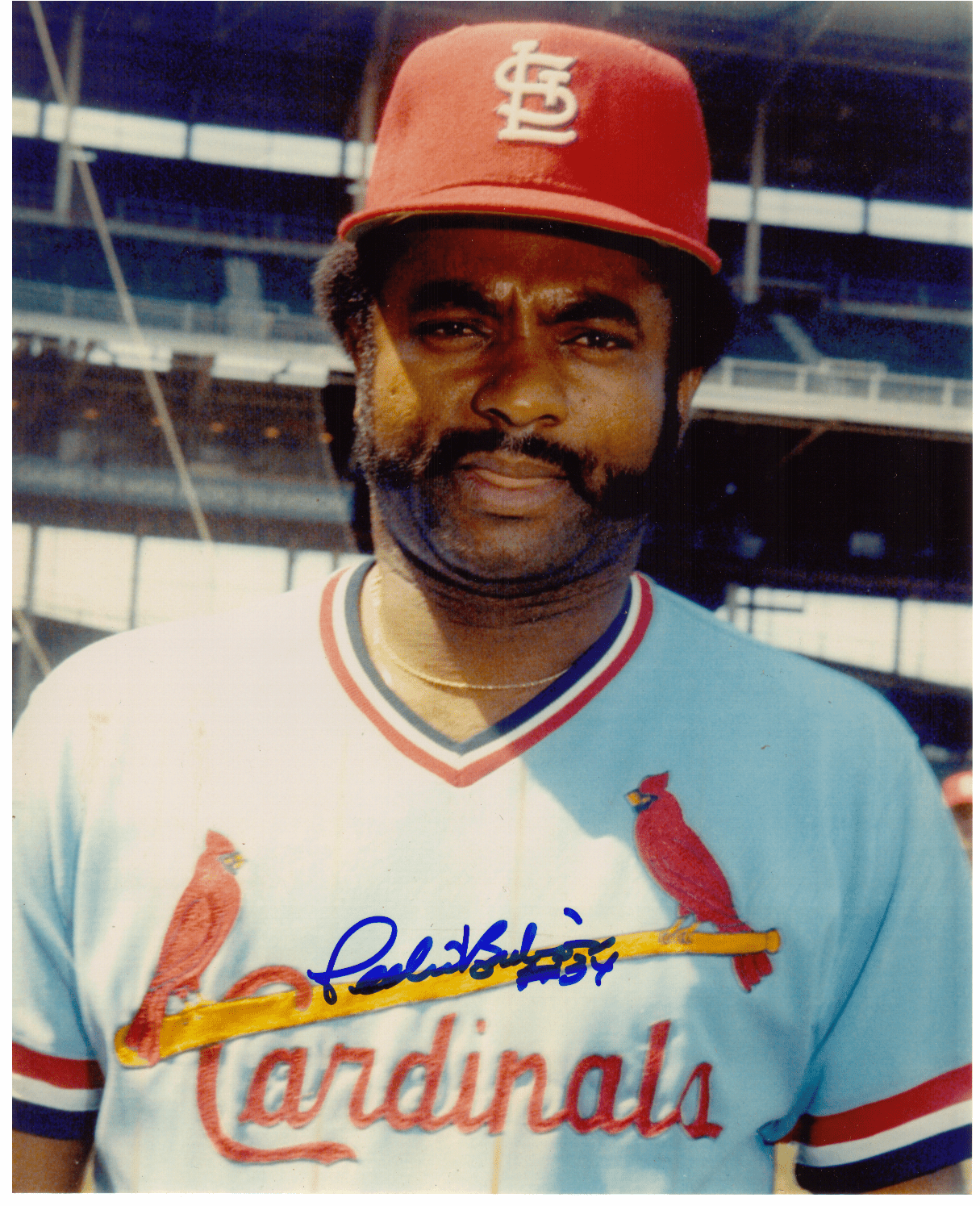 AUTOGRAPHED SIGNED photo PEDRO BORBON Cardinals