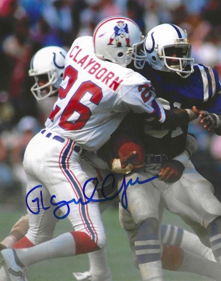 AUTOGRAPHED RAYMOND CLAYBORN 8X10 New England Patriots photo