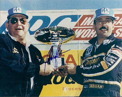 Autographed BOBBY RAHAL - CART INDY RACING  8x10 Photo