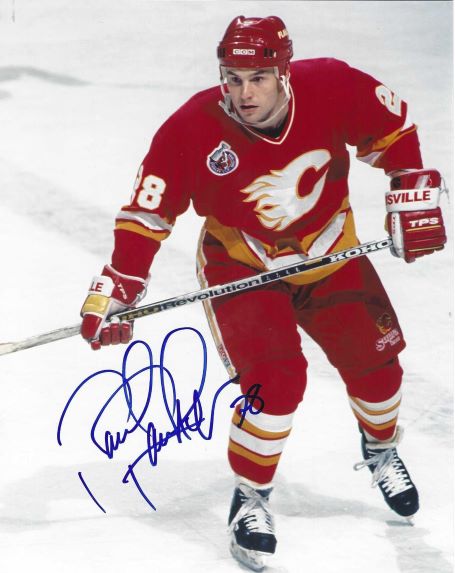 Autographed PAUL RANHEIM 8X10 Calgary Flames Photo