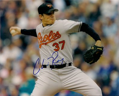 AUTOGRAPHED  photo CHRIS RAY Baltimore Orioles
