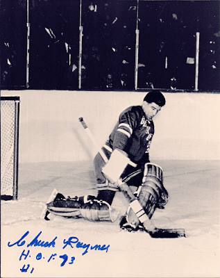 Autographed CHUCK RAYNER 8x10 New York Rangers Photo
