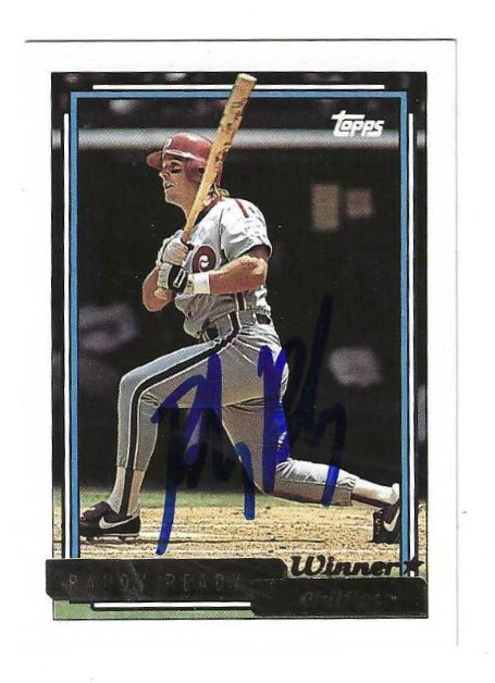 Autographed RANDY READY Philadelphia Phillies 1992 Topps Gold Card