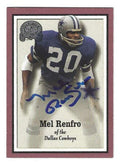 Autographed Mel Renfro Dallas Cowboys 2000 Fleer Greats of the Game Card #39
