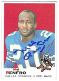 Autographed Mel Renfro 1969 Topps Dallas Cowboys Card