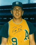 AUTOGRAPHED  photo ROGER REPOZ Kansas City A's