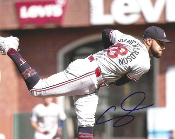 AUTOGRAPHED SIMEON WOODS RICHARDSON 8X10 Minnesota Twins photo
