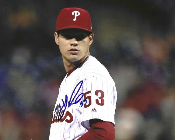 AUTOGRAPHED YACKSEL RIOS 8x10 Philadelphia Phillies Photo