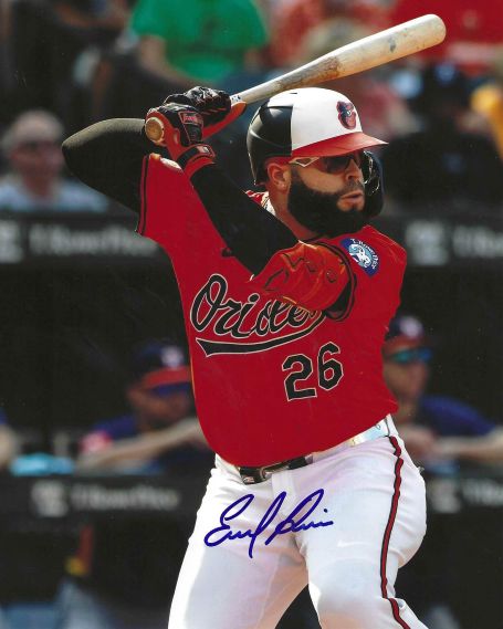 AUTOGRAPHED EMMANUEL RIVERA 8X10 Baltimore Orioles Photo