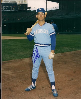 AUTOGRAPHED SIGNED photo COOKIE ROJAS  KC Royals