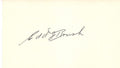 Autographed EDD ROUSCH Index Card