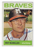 Autographed ROY MCMILLAN 1964 Topps Card