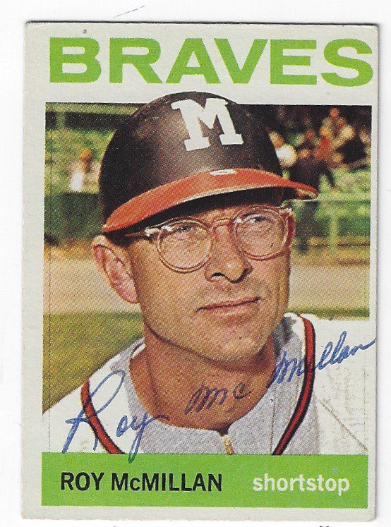Autographed ROY MCMILLAN 1964 Topps Card