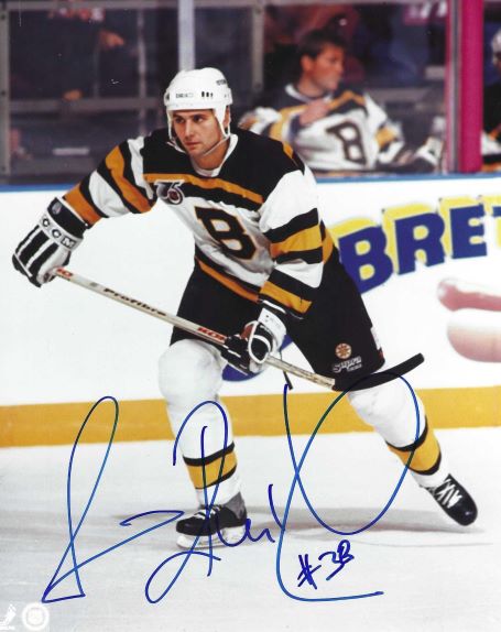 Autographed VLADIMIR RUZICKA 8X10 Boston Bruins Photo