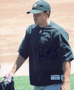 AUTOGRAPHED SIGNED photo RON FLORES Oakland A's
