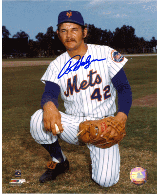 AUTOGRAPHED RON HODGES 8x10 New York Mets photo