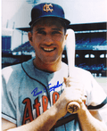 AUTOGRAPHED SIGNED photo RUSS SNYDER Kansas City A's