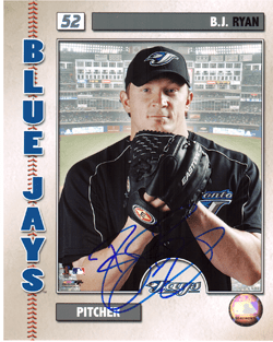 SIGNED photo BJ RYAN Toronto Blue Jays