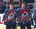 Autographed JOE SAKIC and PETER FORSBERG 8x10 Colorado Avalanche Photo JSA
