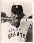 AUTOGRAPHED HANK SAUER 8x10 New York Giants Photo