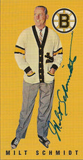 Autographed 1994 Parkhurst Tall Boys MILT SCHMIDT Boston Bruins card