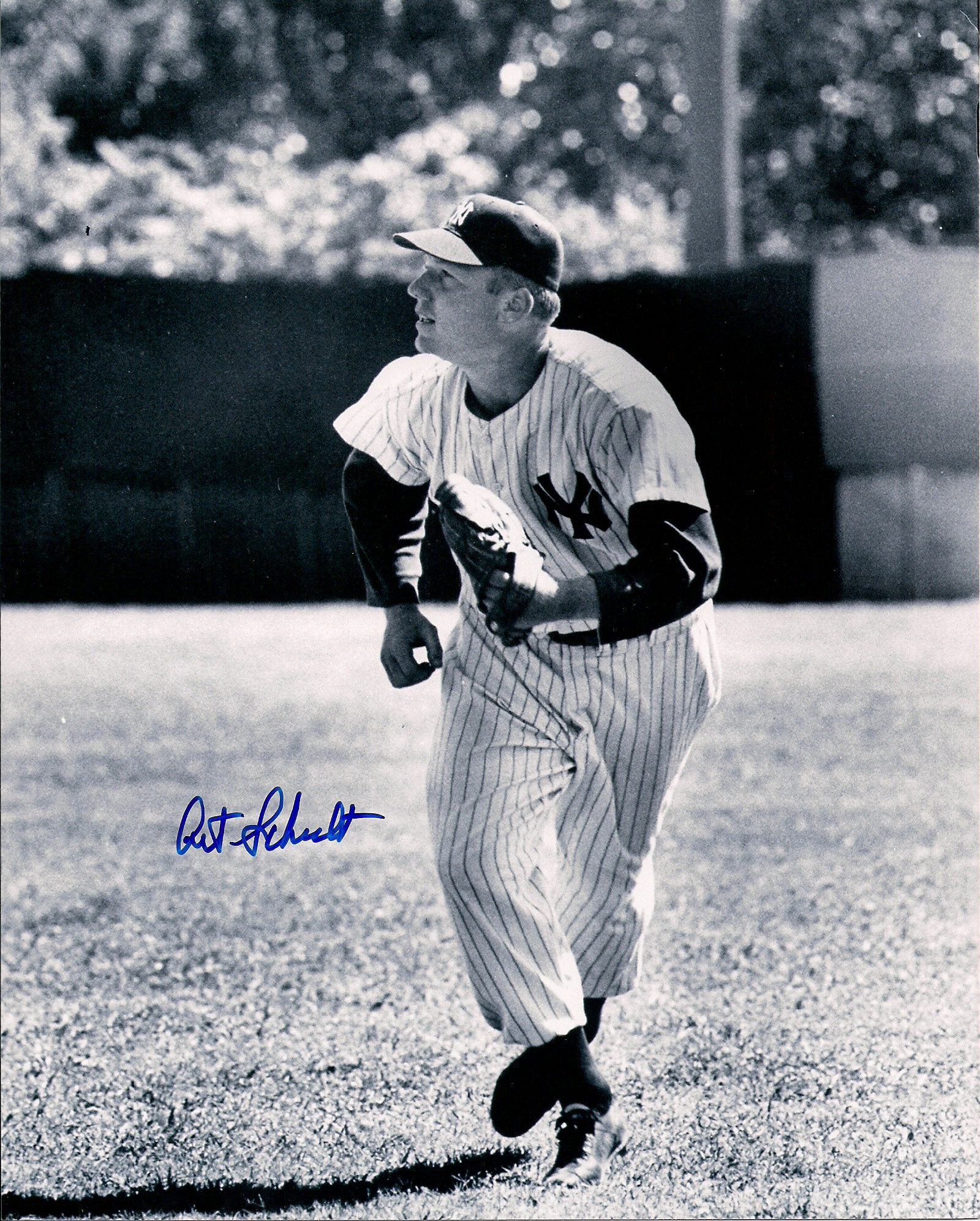 AUTOGRAPHED ART SCHULT photo  New York Yankees