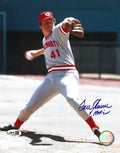 Autographed  TOM SEAVER "HOF 92" 8X10 Cincinnati Reds Photo JSA