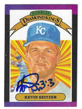 Autographed KEVIN SEITZER Kansas City Royals 1989 Donruss Diamond King