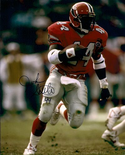 Autographed JOHN SETTLE Atlanta Falcons photo
