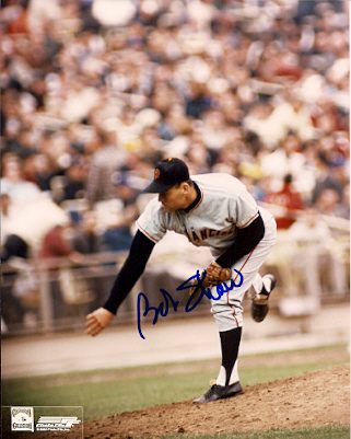 AUTOGRAPHED BOB SHAW San Francisco Giants Photo